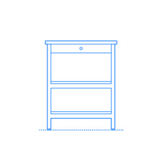 Furniture Kitchen Cart Ikea Tornviken Kitchen Island Contour Svg Vector, Free Vectors File